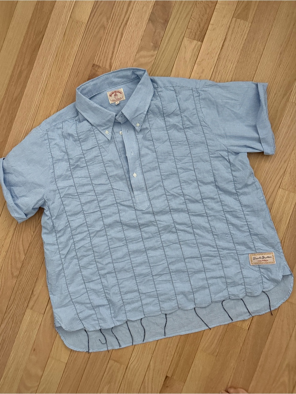 Brooks brothers brain dead Light Blue Short-Sleeve Button-Down Shirt